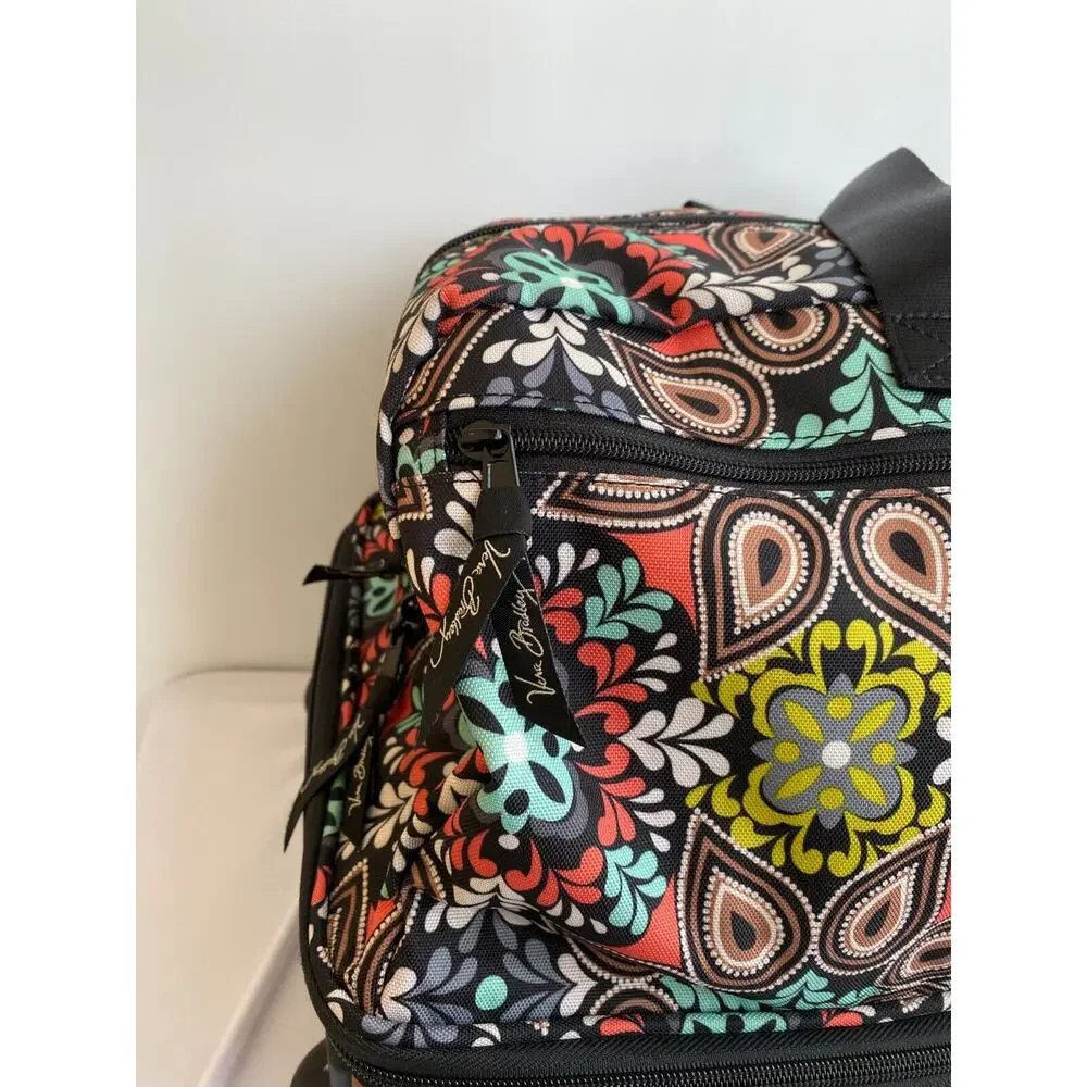 Vera Bradley Rolling Duffel Bag Overnight Weekend Carry On Luggage Sierra